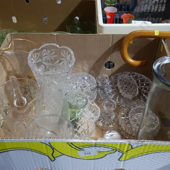 Crystal, glassware etc