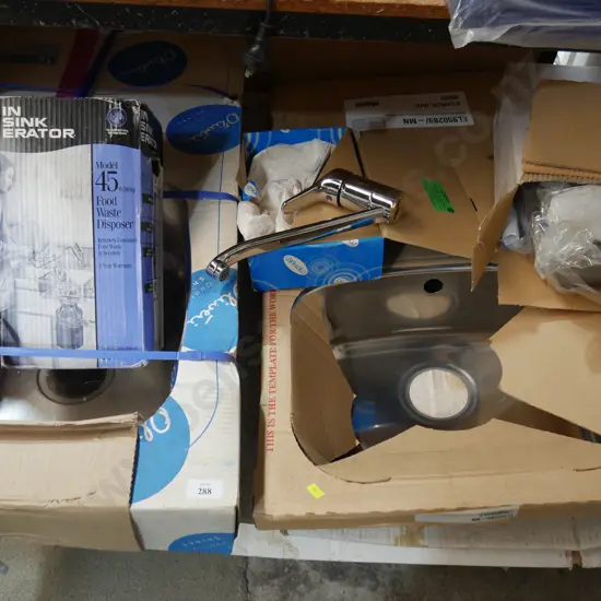 Sink, insinkerator food waste disposer etc