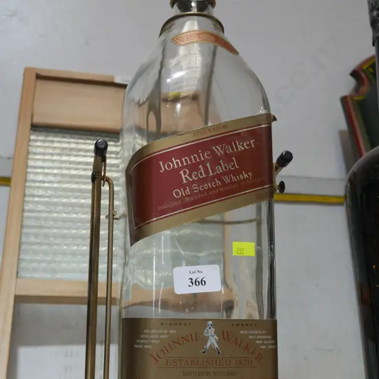 Large Johnnie Walker bottle