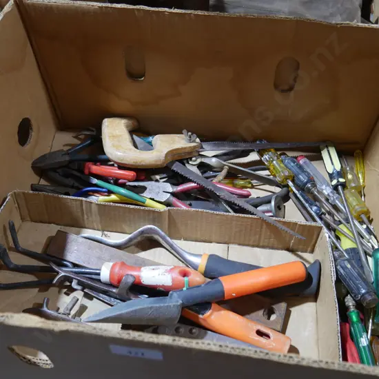 Pliers , screwdrivers , ect