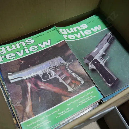 5 boxes gun review magazines