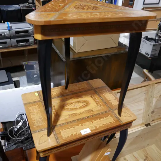 2 inlaid tables