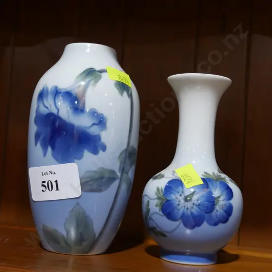 2 x Royal Copenhagen vases