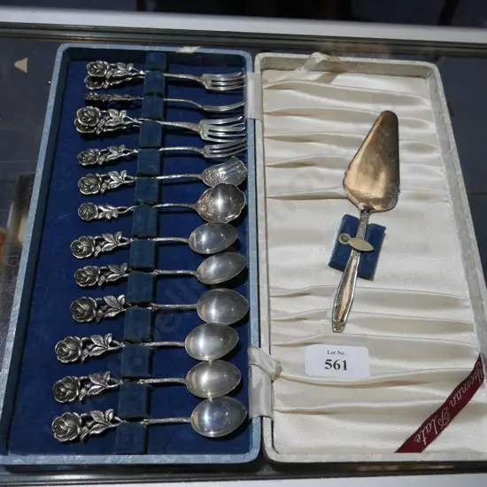 Sterling Silver teaspoon & fork set