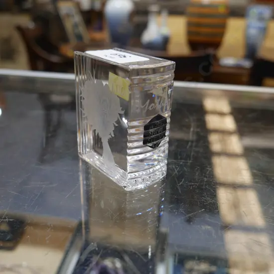 Stuart Crystal mother book ornament