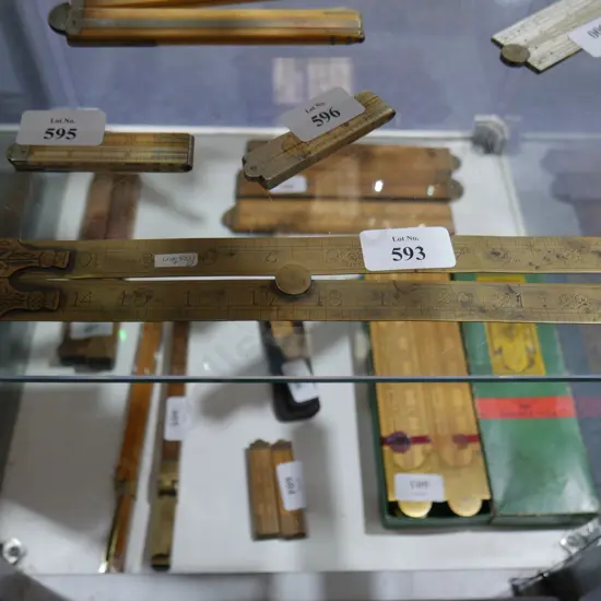 Preston brass 2 foot ruler