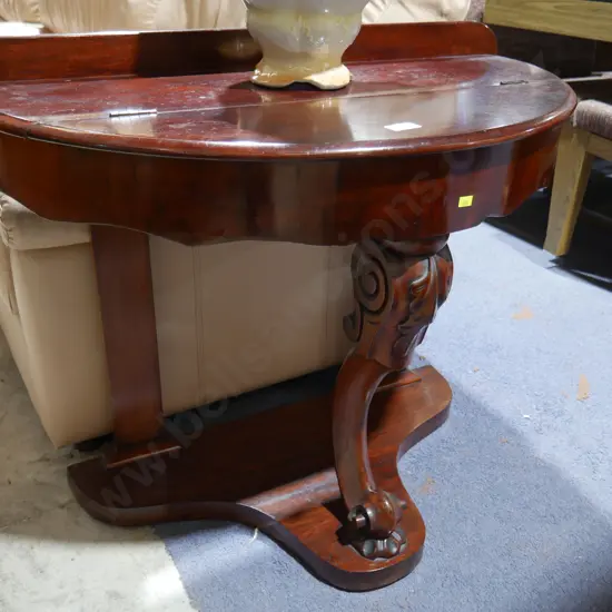 Victorian Demi-lune 1/2 round table