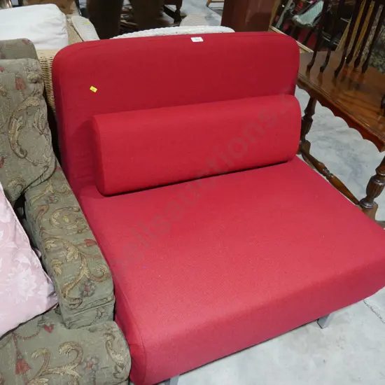 Red easy chair