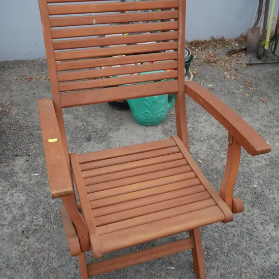 Wooden folding chair