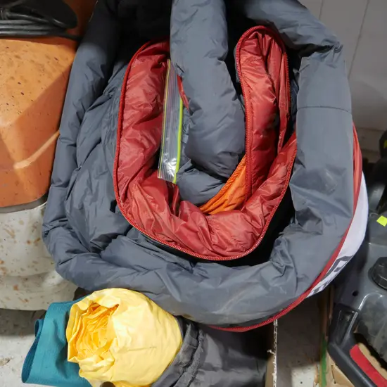 Kathmandu sleeping bag etc