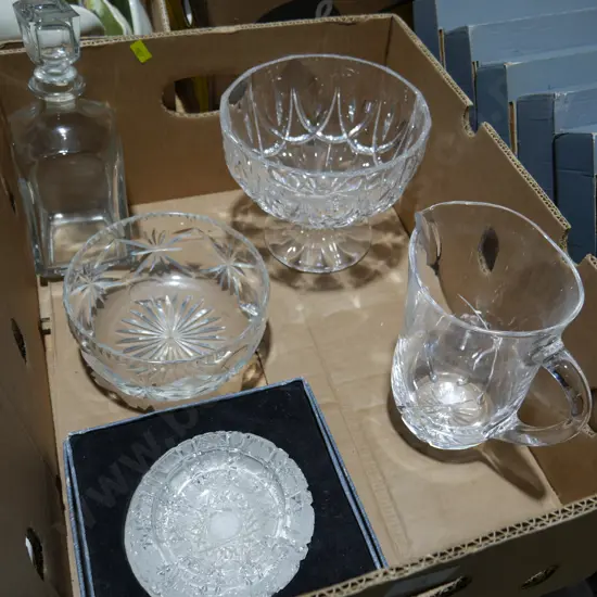 Crystal, glassware
