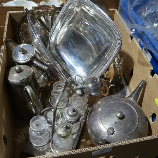 Silver plated ware etc