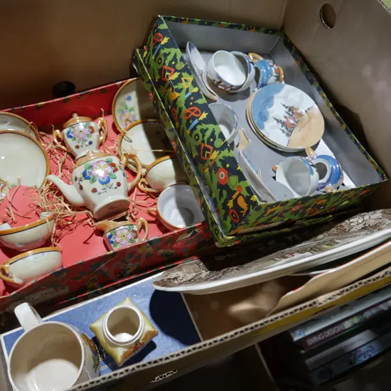 Childrens china tea sets etc