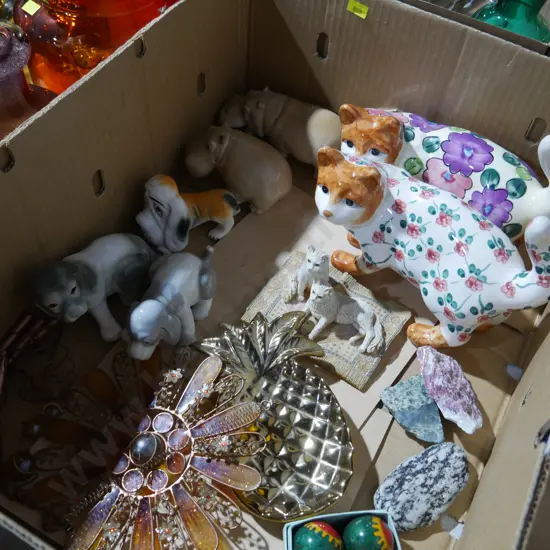 Animal figurines etc