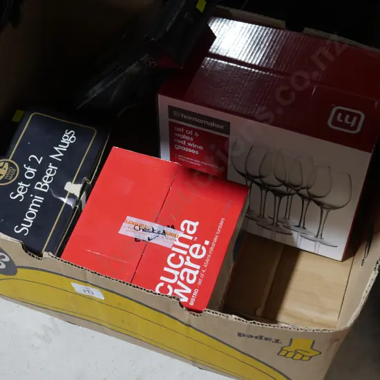 Boxed glassware