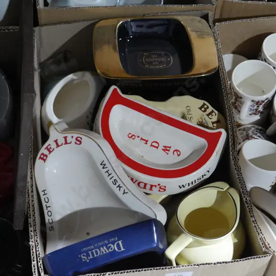 Whisky advertising ashtrays