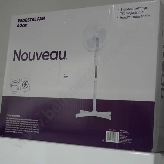 Nouveau pedestal fan