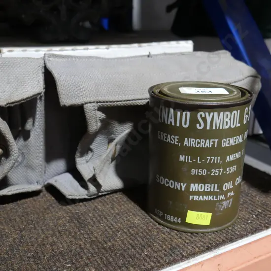 Aircraft grease canvas bag