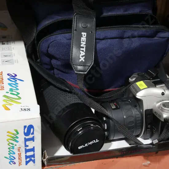 Pentax camera & tripod