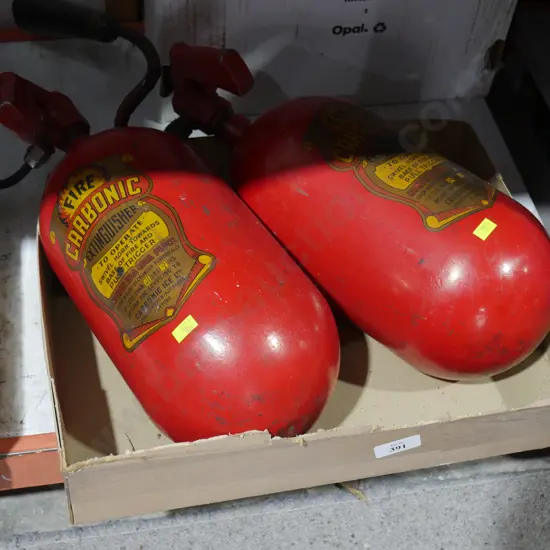 2 fire extinguishers