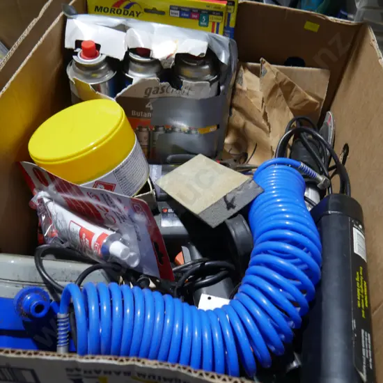 Butane gas, sundries etc