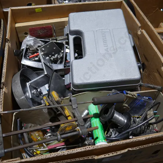 Soldering gun, sundries etc