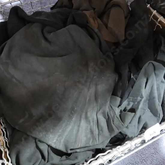 Black suede material