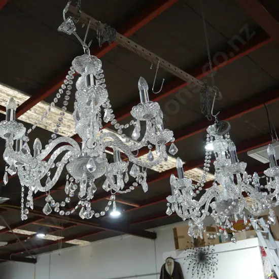2 chandeliers