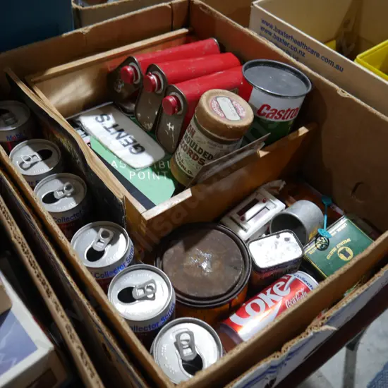 Coca cola cans , signs