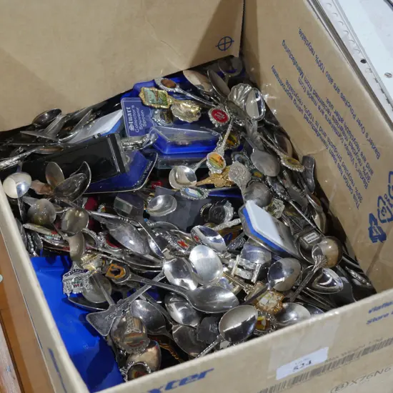 Box of souvenir teaspoons