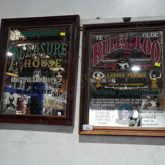 2 advertising mirrors