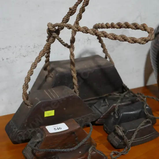 7 wooden native musical instruments