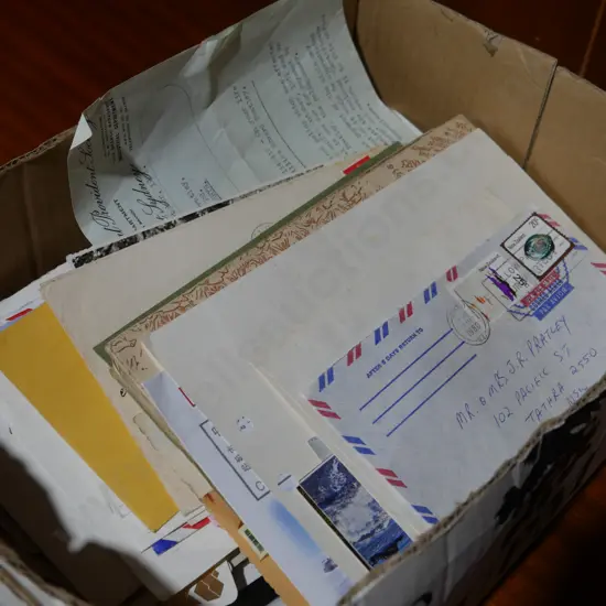 Stamps, letterheads etc