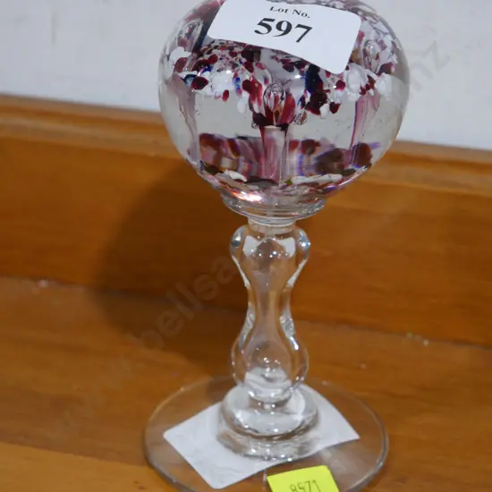 French/Belgian stand glass paperweight