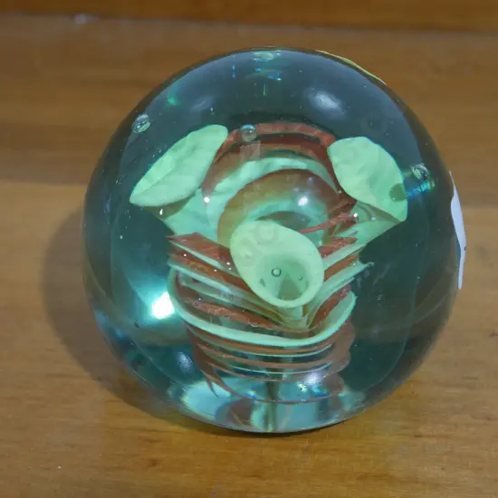 Victorian glass English paperweight
