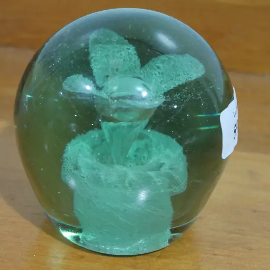 Victorian glass English paperweight