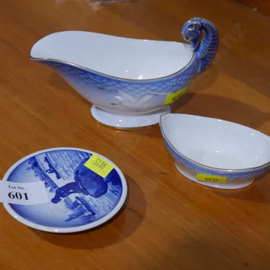 3 pieces Copenhagen china