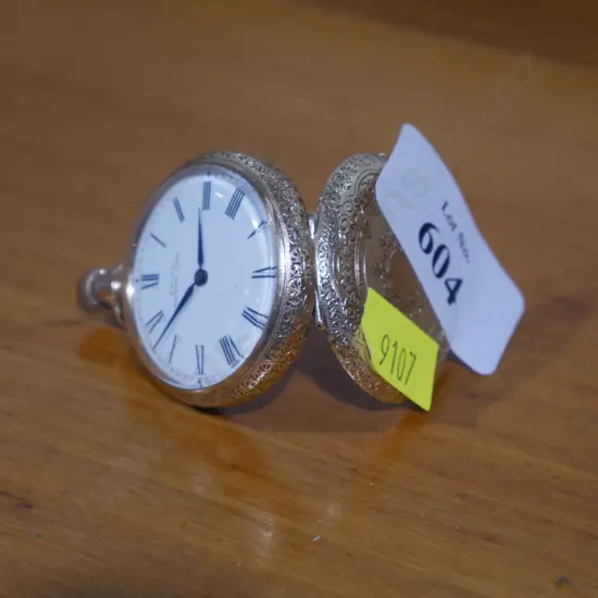 10c gold Waltham pocket watch