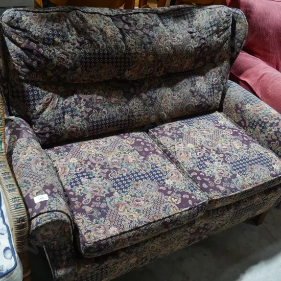 2 seater wing back settee