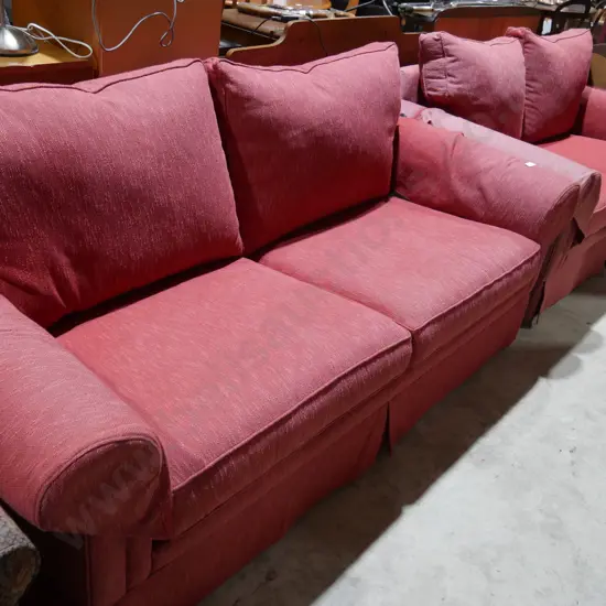 2 piece rolled arm settees