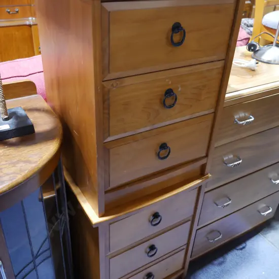 Pair bedside drawers