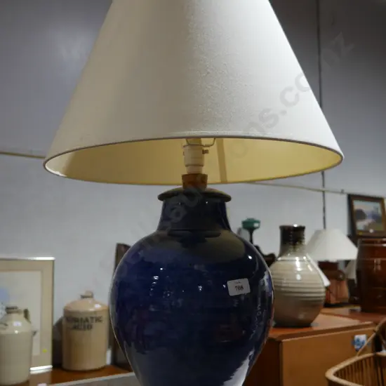 Pottery lamp
