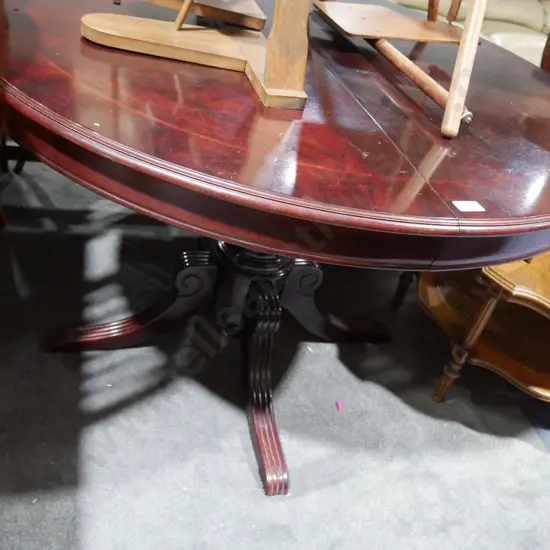 Mahogany extension dining table