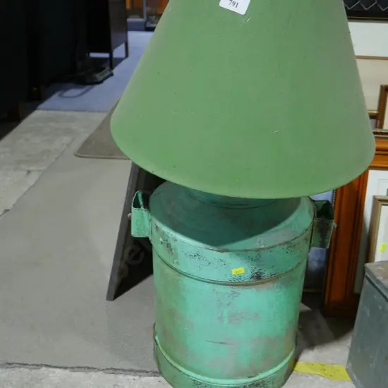 Milk can lamp