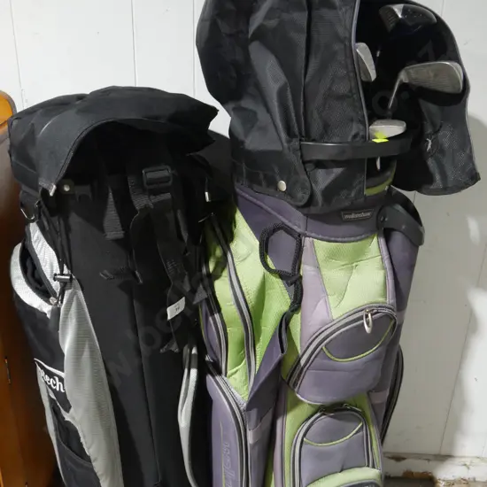 Golf clubs and bags