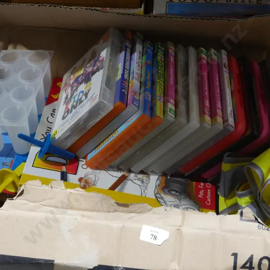 Children's books, DVDs
