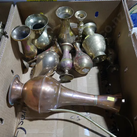 Brass vases