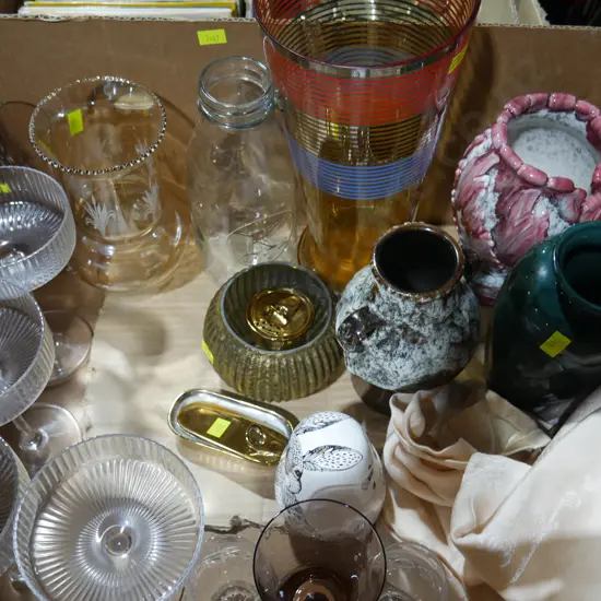 Glassware, vases