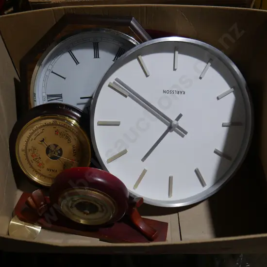 Barometers wall clocks