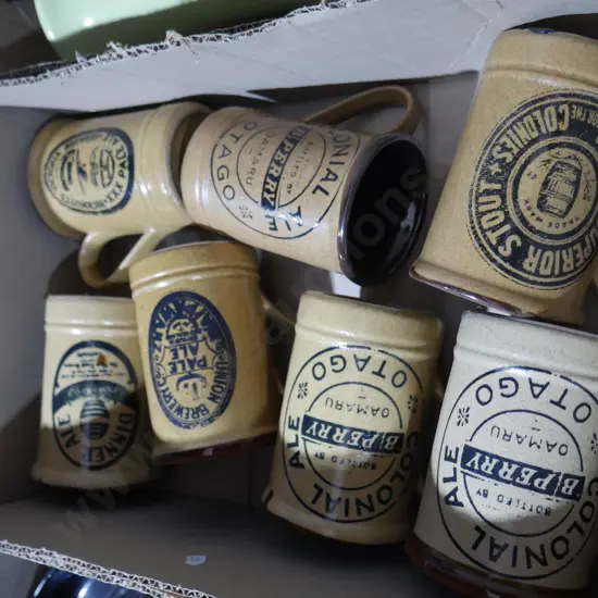Pottery beer mugs